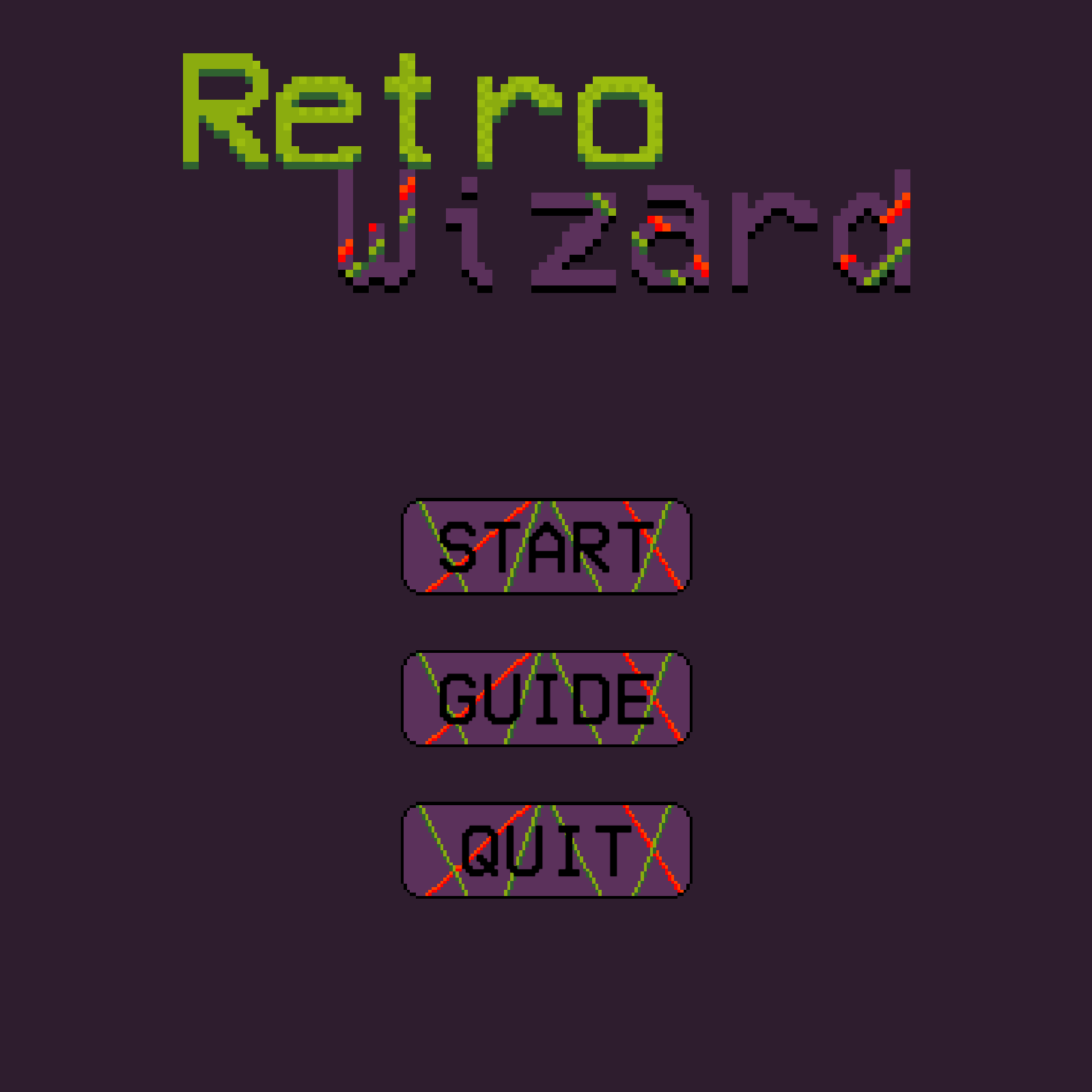 Retro Wizard Main Menu